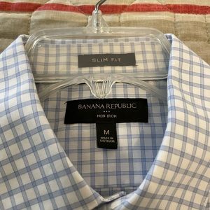 Banana Republic Men’s Medium Slim Fit Dress Shirt 15 - 15 1/2 33 - 34